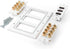 TNP Home Theater Wall Plate - 3-Gang 7.2 Surround Sound Distribution with Premium Gold Plated Copper Banana Binding Post