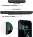 LAUDTEC iPhone XR Case Compatible, Silicone Kickstand with Hand Strap, Flexible Soft Liquid Silicone Stand Case - Black