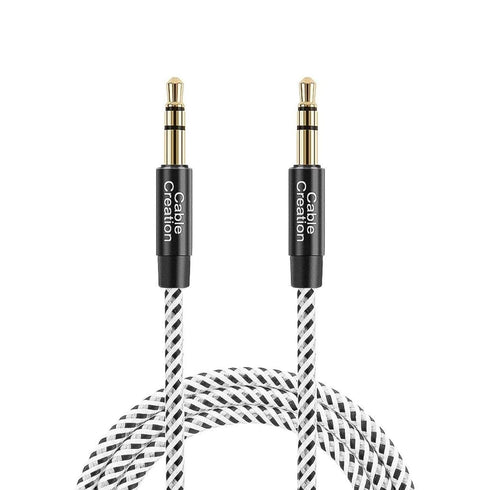 CableCreation 3.5mm Aux Cable 0.45meter(18inches), Short Male to Male 1/8 Audio Auxiliary