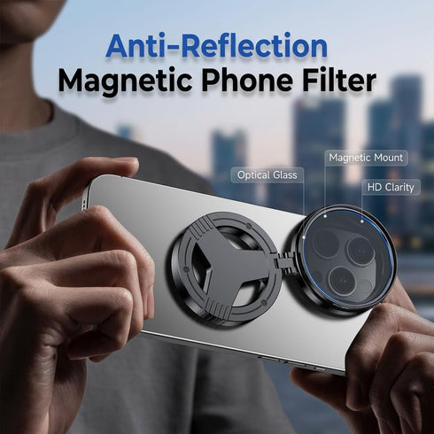 Generic 2026 (Set) Magnetic CPL Phone Camera Filter Kit, New Quick Mount Polarizing Filter, Upgraded Anti Glare Filters