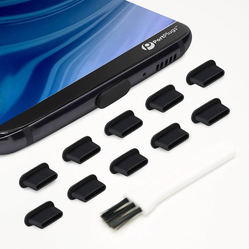 USB-C Dust Plugs (10-Pack) - Compatible with iPhone 15, Galaxy S24-S20, Pixel, MacBook, iPad, Switch & All Type-C Ports