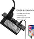 Conference Recessed Power Strip Socket with USB Ports, Desktop Charging Station with 2-Outlets and 2 USB Ports