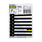 RIP-TIE Mini 1/4" x 3-1/2" Cable Tie, Perfect for USB, Earbud, Cell Phone Cords - 7 Pack Black