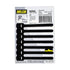RIP-TIE Mini 1/4" x 3-1/2" Cable Tie, Perfect for USB, Earbud, Cell Phone Cords - 7 Pack Black