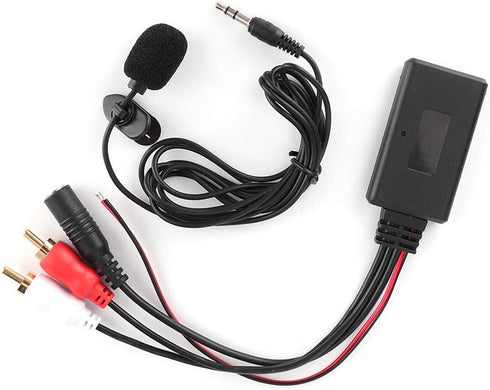 Acouto Bluetooth AUX Module, 2 Cable Adapter with Hands-Free Microphone