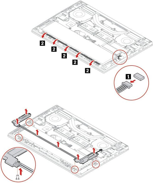 Deal4GO Internal Speaker Assembly 01YU719, 02XR047 Replacement for Lenovo ThinkPad P1 Gen 1 Gen 2, X1 Extreme 1st Gen