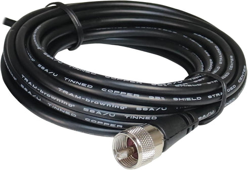 Tram 1249 NMO Mirror Mount Kit with 17ft Coaxial Cable