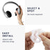kwmobile Cat Ears for Overear Headphone (Set of 2), Fits Headbands 1" to 1.5" Diameter, White/Dark Pink