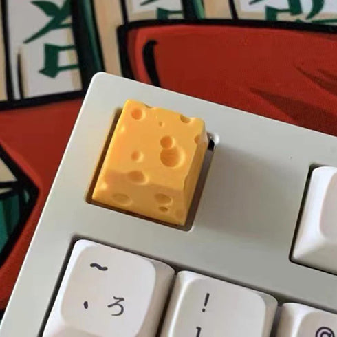 Resin Keycap for Mechanical Keyboard, DIY Key Caps for Cherry MX Switches, Personality Cheese Keycaps for Keyboards