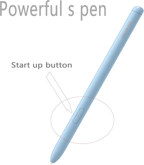 Galaxy Tab S6 Lite S Pen Replacement for Samsung Galaxy Tab S6 Lite, Free 5 Tips for S Pen (Light Blue)