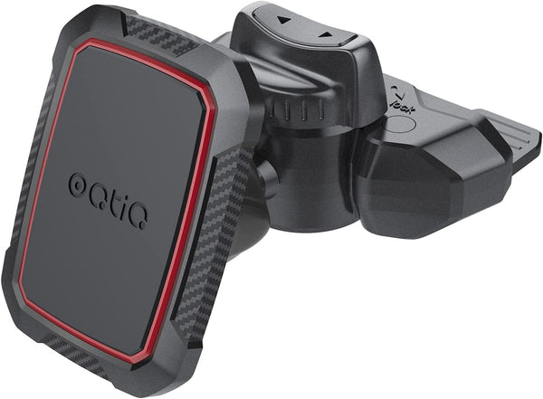 OQTIQ Magnetic CD Phone Car Mount for Car CD Player, Built-in 6 Strong Magnets