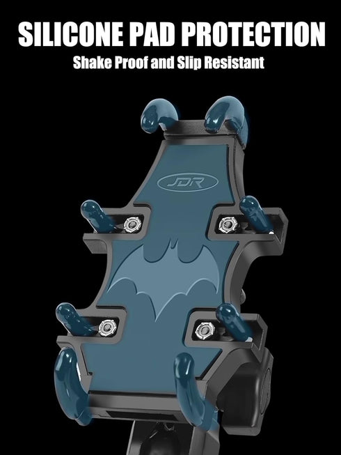 UTV Phone Mount, 360° Rotation ATV Phone Holder for 4.7"-7.1" Devices, Easy Install on 1.75-2" Roll Bar
