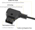 ZALUNERO NP-F970 Dummy NP-F550/770/570 D-Tap to Battery Coiled Power Cable Compatible with Sony Power Panel Light
