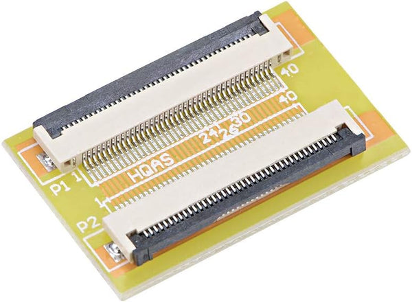uxcell 0.5mm Pitch 40 Pin to 40 Pin Extension Connector Adapter for FFC FPC Cable, Extend Zip HDD