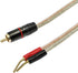 XMSJSIY RCA to Banana Pin Type Plug Speaker Wire, HiFi OFC Gold Plated RCA Male to Dual Banana Pin Plug for Amplifiers