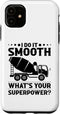iPhone 11 Concrete Truck Case, Concrete Worker Concrete Finisher Tools Design