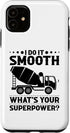 iPhone 11 Concrete Truck Case, Concrete Worker Concrete Finisher Tools Design
