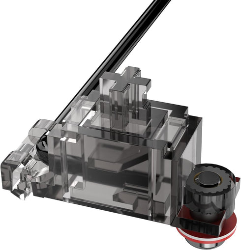 DUROCK Stabilizer V3, Screw in Stabilizers with 2u 6.25u 7u Wires for Mechanical Keyboards (V3 Smokey Black 80% Kit)