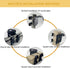 1PCS 3/4 Hole Antenna Roll Bar Mount Bracket with NMO Connector, Horizontal or Vertical Installation on Railing