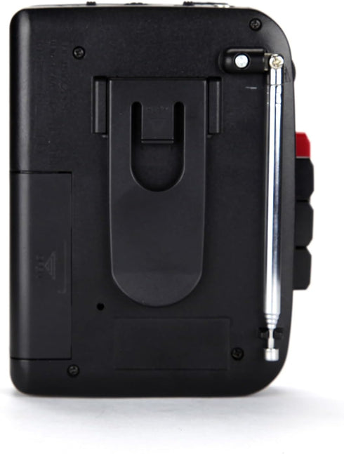 Emerson EPC-1000 Cassette 3.5mm Cassette Portable Player & Recorder with AM/FM Radio, Built-in Speaker, Headphone Jack