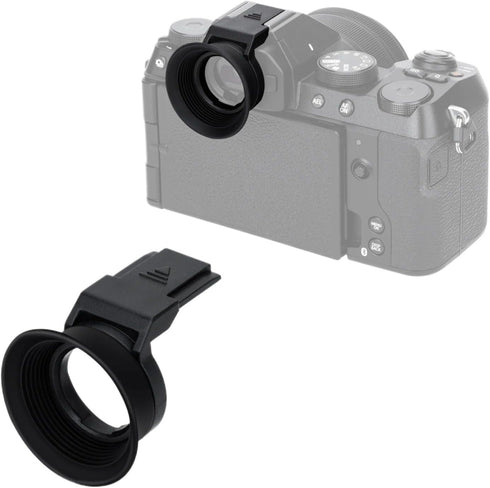 Generic XS20, XS10, XT200 Compatible for Fujifilm Soft Silicone Camera Eyecup Eyepiece Viewfinder with Hot Shoe