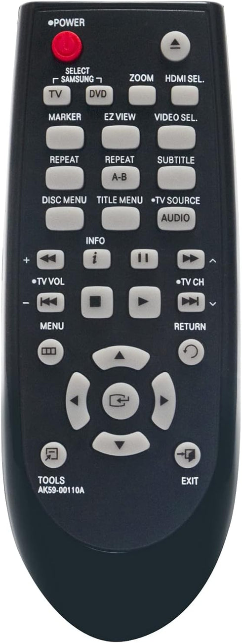 AK59-00110A Replacement Remote Control for Samsung DVD Player Models DVD-C550, DVD-C500, and More