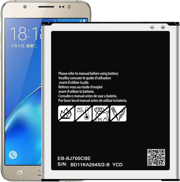 DDONG Replacement Battery for Samsung Galaxy J7, EB-BJ700CBE, Compatible with J700T, J700P, and More