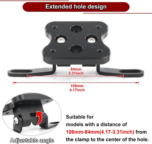 xitomer DR650 700 CB1000R MSX125 800 650 DR-Z400SM, Universal GPS Mount GPS Bracket Adapter Mount, Fit for tenere Grom
