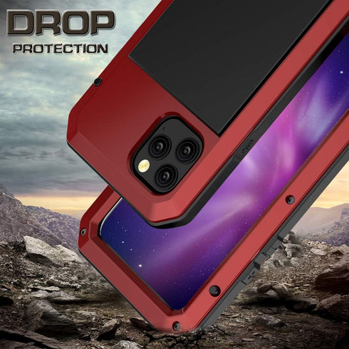 Marrkey iPhone 11 Pro Max Case, Heavy Duty Shockproof Full Body Protective Cover with Silicone Built-in Screen