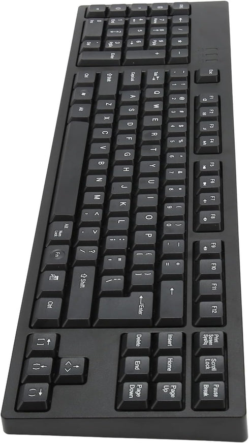 Dpofirs Left Handed Keyboard - 109 Keys Micro USB Ergonomic Layout, Plug and Play Office Keyboard for Business
