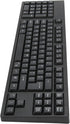 Dpofirs Left Handed Keyboard - 109 Keys Micro USB Ergonomic Layout, Plug and Play Office Keyboard for Business