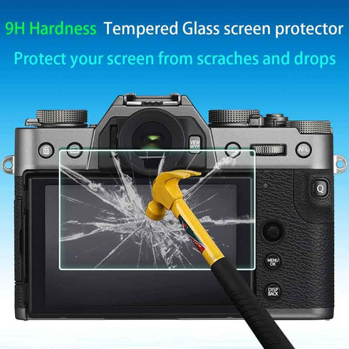 X-T30 Screen Protector for Fujifilm X-T30 X-T20 X-T10 X-E3, 0.3mm 9H Tempered Glass Film Anti-Scratch - 3 Pieces