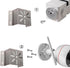 WiTi Small Exterior Corner Wall Mount - Stainless Steel Holder for WiFi IP Camera, Compatible with Wyze/Ring Bullet/Dome