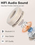 Wireless Bluetooth Headphones Over Ear, 40 Hours Playtime with Microphone, Foldable Lightweight Headset with HiFi