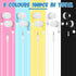 Kigeli 100 Pack Kids Bulk Earbud Headphones - Wired Earbud 3.5 mm Disposable Earphones Set for School