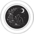 Cat Sitting on Crescent Moon Flowers Stars Drawing, PopSockets PopGrip for MagSafe