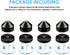 4Pcs 3m Speaker Isolation Spikes Floor Protectors Shockproof Speaker Isolation Spikes with Base Pad