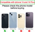 2 Pcs/Set Back Rear Camera Lens Replacement for iPhone 14 for iPhone 14 Plus, Rear Glass Camera Lens Cover Back Camera Glass Lens Replacement with Pre-Installed Adhesive + Repair Tool Kit