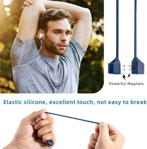 Ultra Strong Magnetic Anti-Lost Straps for AirPods - 4 Pack Soft Silicone Lanyard for AirPods 1/2/Pro/2nd/3rd