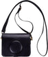 Rieibi Mini EVO Case - Retro PU Leather Protective Case for Fujifilm Instax Mini EVO Instant Camera - Black with