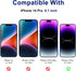 2 Pack Matte Glass Screen Protector for iPhone 14 Pro 6.1-inch 2022 with Easy Installation Frame, Anti-Glare, 9H