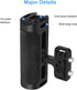 Mini Side Handle Handgrip with Cold Shoe Interface, Up and Down Adjustable Left Right Handle Handgrip, 1/4"-20 Screw