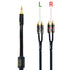 7ft 1/8" 3.5mm 3.5 4 24k mp3 Arklove Shielded aux Input RCA Output Splitter Stereo Audio Video Cable Out Male to RCA