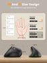 SABLUTE MAM3 4 Ergonomic Mouse, Bluetooth Mouse for Small/Medium Hands,Dual-Device Connectivity for Computer/Laptop