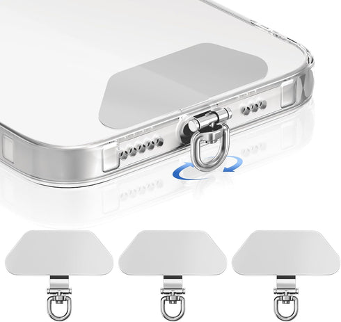 takyu Metal Phone Tether Tab, 360 Rotating Phone Lanyard Tab, Cellphone Charm