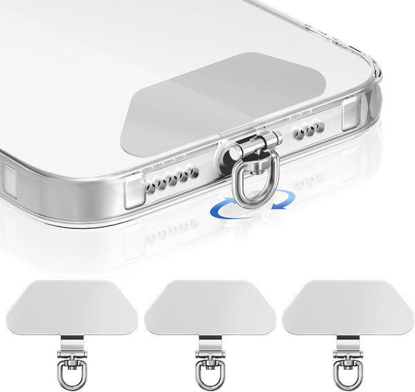 takyu Metal Phone Tether Tab, 360 Rotating Phone Lanyard Tab, Cellphone Charm
