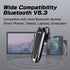 Sungive Headset, V5.3 33 Headset Bluetooth Wireless Handsfree Earpiece with Noise Cancelling Mic, Hours Talking Time