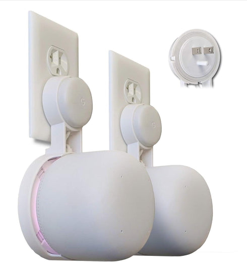 Nest WiFi Point Genie: Simplest Low Profile Outlet Holder Mount for Google Nest WiFi Point, 2-Pack