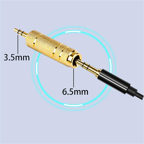 Headphone Adapter 6.35mm Male to 3.5mm Female Stereo Audio Aux Adapter, 2 Pack for Guitar Amplifier and Headphones