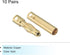 MECCANIXITY 10 Pairs Banana Plugs Connector, 4mm Male Female Banana Plugs for Speaker Wire, RC Battery, ESC Motor
